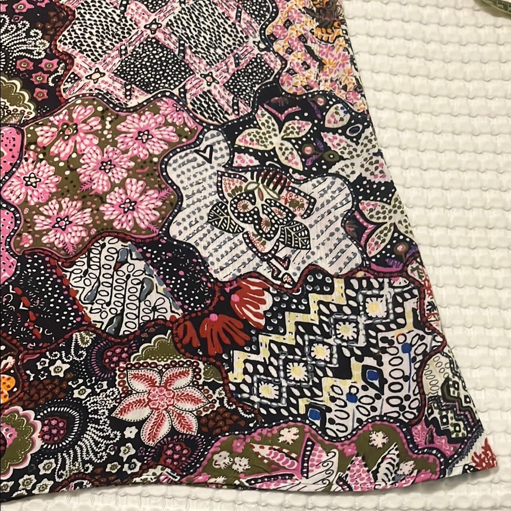 Loft Floral Patchwork Spaghetti Strap Dress - Picture 4 of 4